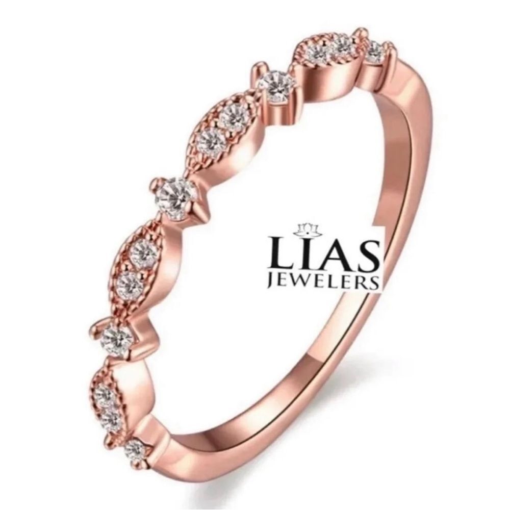 Brand New 18k Rose Gold Wedding Ring, Wedding Band
